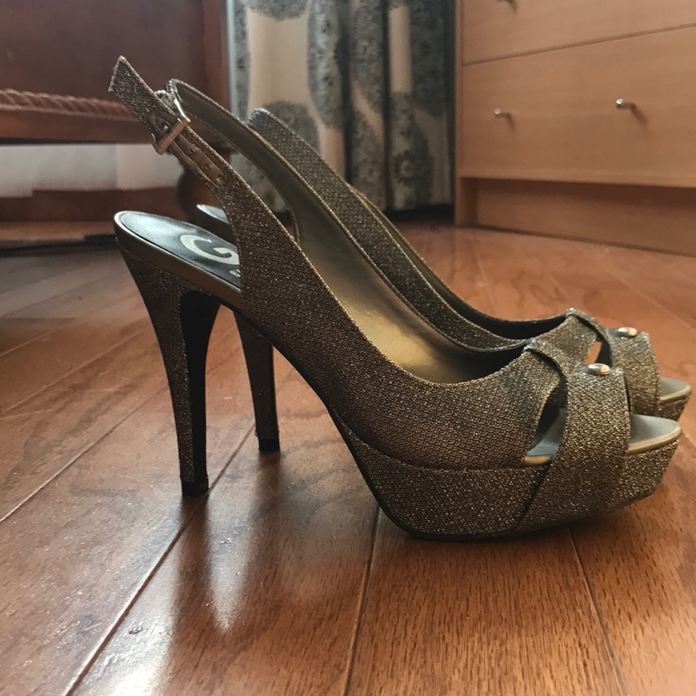 Sparkly heels brand: guess